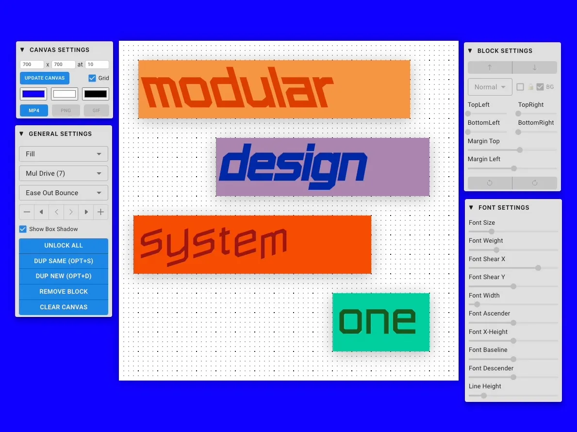 Modular Design System One